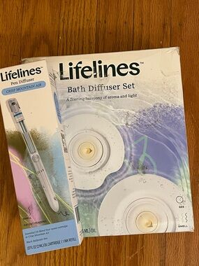 Lifelines Bath diffuser set essential oil aromatherapy